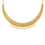22K Yellow Gold Beaded Filigree Necklace Set (40gm)