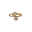 22K Yellow Gold & CZ Ring (2.8gm)