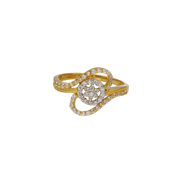 22K Yellow Gold & CZ Ring (3.1gm) | 


Indulge in elegant sparkle of this 22k gold ring adorned with cubic zirconia by Virani Jeweler...