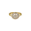 22K Yellow Gold & CZ Ring (2.5gm)