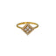 22K Yellow Gold & CZ Ring (2.9gm)