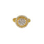 22K Yellow Gold & CZ Ring (4gm)