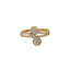 22K Yellow Gold & CZ Ring (2.6gm)