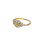 22K Yellow Gold & CZ Ring (2.6gm)