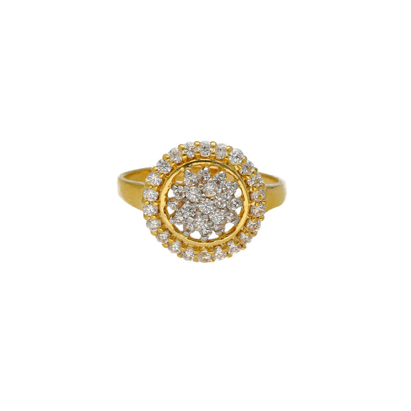 22K Yellow Gold & CZ Ring (4gm) | 


Embrace chic brilliance with this elegant 22k gold ring by Virani Jewelers, adorned with spark...