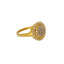 22K Yellow Gold & CZ Ring (4gm)