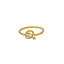 22K Yellow Gold & CZ Ring (1.1gm)