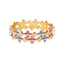 22K Multi-Tone Gold & Enamel Bangle Set of 2 (46.6gm)