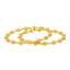 22K Yellow Gold Beaded Bangle Set of 2 (26gm)