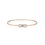18K Rose Gold & 0.12 Carat Diamond Bangle (3.4gm)