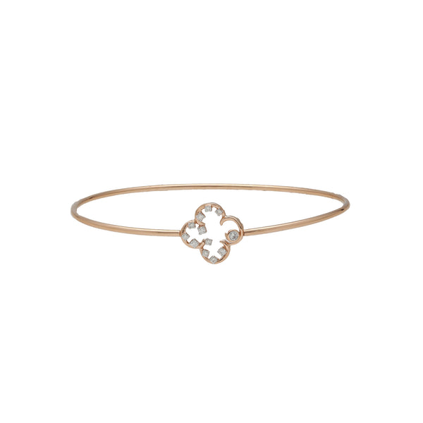 18K Rose Gold & 0.14 Carat Diamond Bangle (3.5gm) | 



Embrace chic brilliance with this stunning 18K rose gold bangle with 0.14 ct diamonds by Vira...