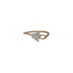 18K Rose Gold & 0.1 Carat Diamond Ring (1.5gm)
