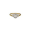 18K Yellow Gold & 0.22 Carat Diamond Ring (2.5gm)