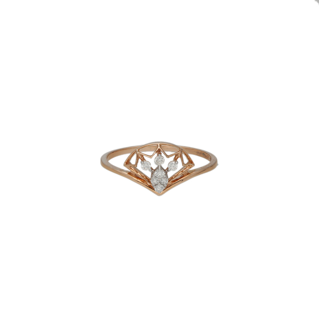 18K Rose Gold & 0.09 Carat Diamond Ring (1.3gm) | 


Immerse yourself in sophisticated simplicity of this 18k gold and diamond ring.   The stunning...