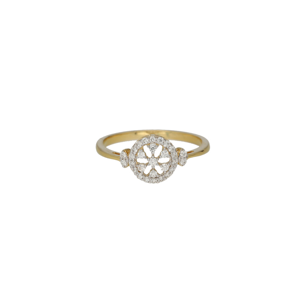18K Yellow Gold & 0.12 Carat Diamond Ring (2.2gm) | 


Indulge in dedadent radiance of 18k gold and diamonds with this beautiful ring by Virani Jewel...