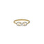 18K Yellow Gold & 0.11 Carat Diamond Ring (1.5gm)