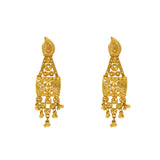 22K Yellow Gold Filigree Earrings (13gm) | Immerse yourself in effortless elegance of this radiant pair of 22k gold earring by Virani Jewele...