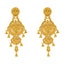 22K Yellow Gold Beaded Filigree Earrings (15.8gm)