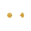 22K Yellow Gold Round Stud Earrings (4.5gm)