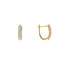 22K Yellow Gold & CZ Earrings (4.1gm)