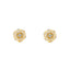 22K Yellow Gold & CZ Stud Earrings (2.8gm)