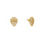 22K Yellow Gold & CZ Stud Earrings (3.5gm)