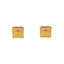 22K Yellow Gold Filigree Square Stud Earrings (5.5gm)
