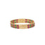 22K Multi-Tone Gold Ball Bead Double Layer Bangle (14.7 grams)