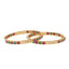22K Multi-Tone Gold Ball Bead Double Layer Bangle (14.7 grams)
