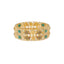22K Multi-Tone Gold Ball Bead Bangle (12.8 grams)