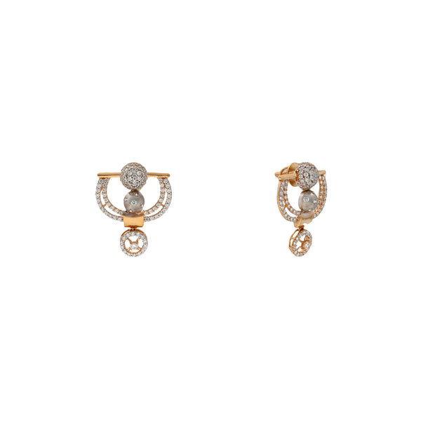 18K Rose Gold & CZ Necklace Set (27.1gm) | 


This exquisite 18k rose gold necklace and earring set from Virani Jewelers is simply stunning....