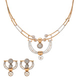18K Rose Gold & CZ Necklace Set (27.1gm) | 


This exquisite 18k rose gold necklace and earring set from Virani Jewelers is simply stunning....