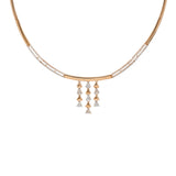 18K Rose Gold & CZ Necklace Set (19gm) | 


Add a touch of glamour to your attire with this enchanting 18k rose gold necklace and earring ...