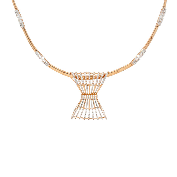 18K Rose Gold & CZ Necklace Set (25.6gm) | 


Immerse yourself in the allure of our beautiful minimal jewelry by adorning yourself with this...