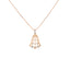 18K Rose Gold & CZ Necklace Set (9.3gm)