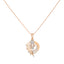 18K Rose Gold & CZ Necklace Set (12.7gm)