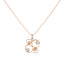 18K Rose Gold & CZ Necklace Set (12.2gm)