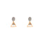 18K Rose Gold & CZ Necklace Set (18.8gm)