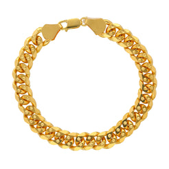 22K Yellow Gold Men's Chain Link Bracelet  (72gm)