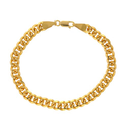 22K Yellow Gold Men's Chain Link Bracelet  (30.9gm)