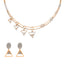 18K Rose Gold & CZ Necklace Set (18.8gm)