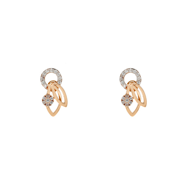 18K Rose Gold & CZ Pendant Set (9.4gm) | 


Indulge in the allure of this 18k rose gold and cubic zirconia pendant necklace and earring se...