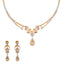 18K Rose Gold & CZ Necklace Set (24.1gm)