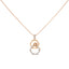 18K Rose Gold & CZ Pendant Set (11gm)