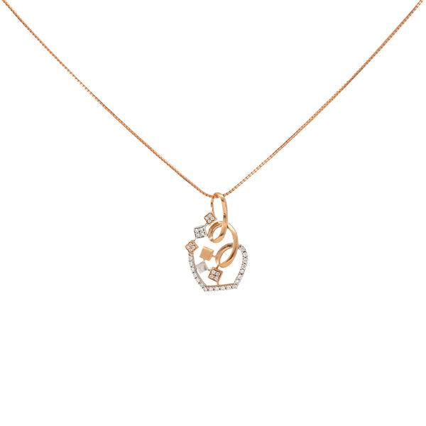 18K Rose Gold & CZ Pendant Set (7gm) | 


Radiate with elegance and grace with this 18k rose gold and cubic zirconia pendant necklace an...