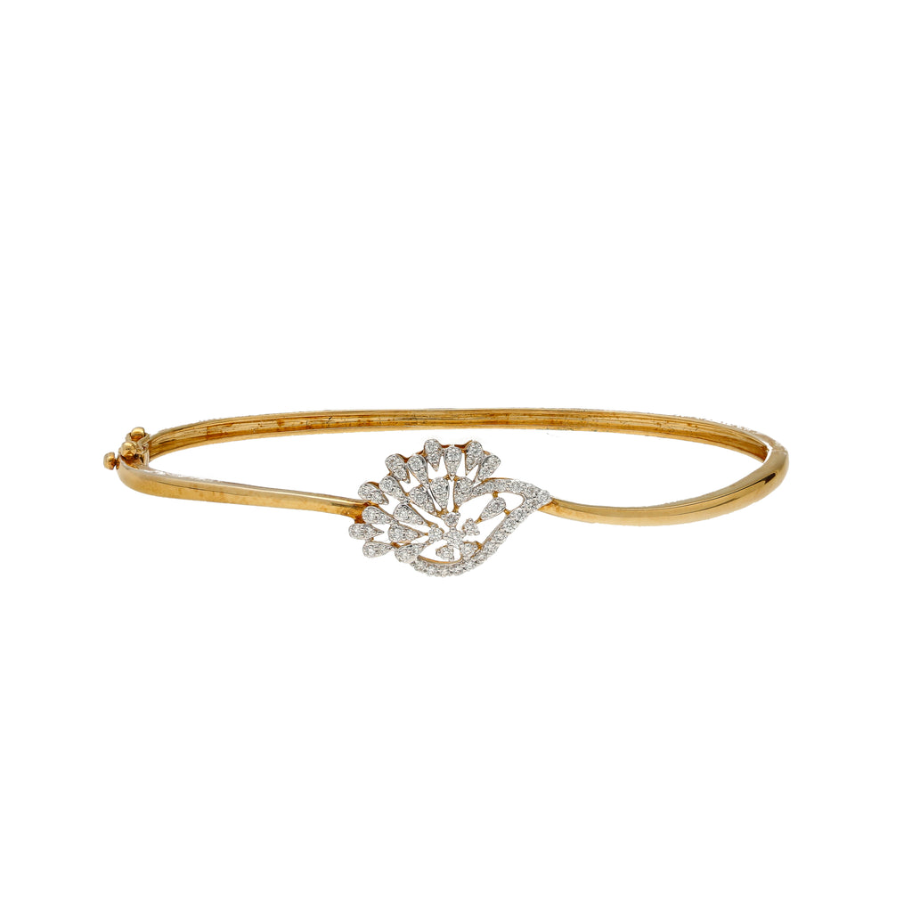 18K Yellow Gold & 0.29 Carat Diamond Bangle (6.6gm) | 



Enhance your diamond jewelry collection with the exquisite beauty of this 18k gold and diamon...