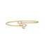 18K Yellow Gold & 0.14 Carat Diamond Bangle (4.1gm)