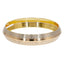 22K Multi Tone Gold Men's Kada Bangle W/ White Gold Aztec Pattern - Virani Jewelers