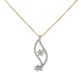 18K Yellow & White Gold Diamond Pendant Set (5.1gm) | 


Elegant and unique, this dazzling 18k yellow and white gold necklace and earring set has a one...