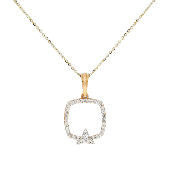18K Yellow & White Gold Diamond Pendant Set (8.9gm) | 


This simple and stylish 18k gold jewelry set has a timeless sophistication. The gleaming yello...